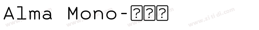 Alma Mono字体转换
